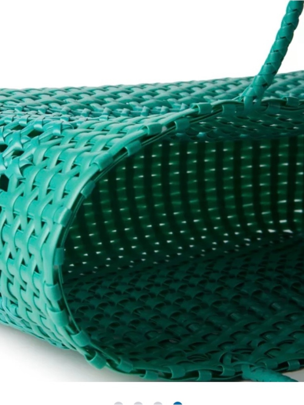 crown & ivy Green Woven Beach Tote Bag - Picture 4 of 4